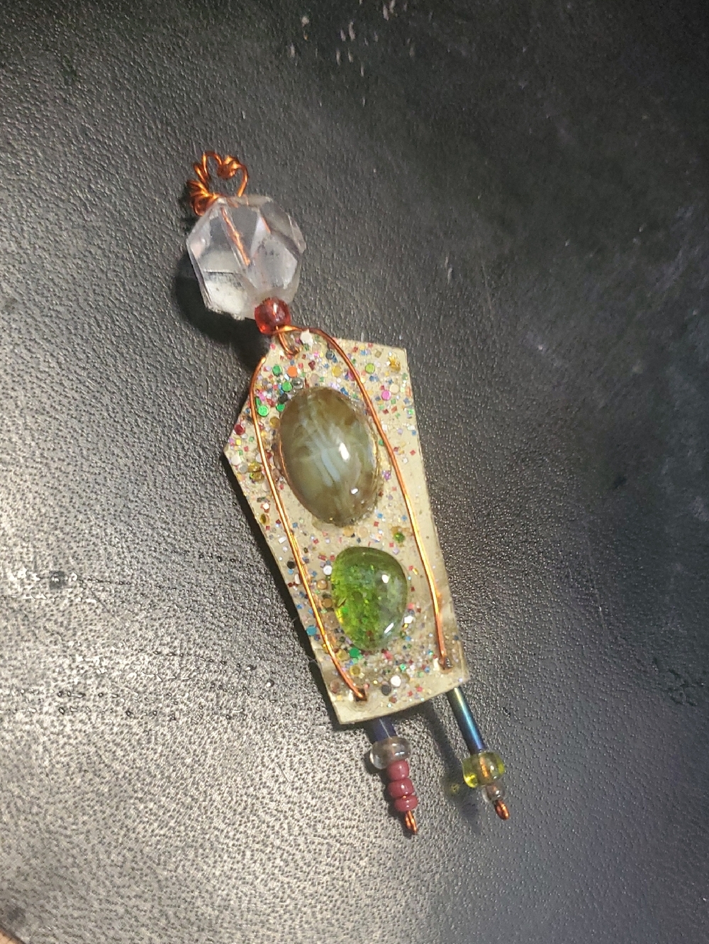 Vintage Hand Made Art Doll Pin Brooch BD